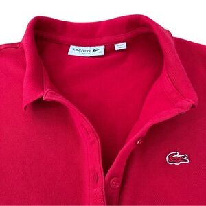 LACOSTE Red On Red Women’s Slim Fit Long Sleeve Shirt